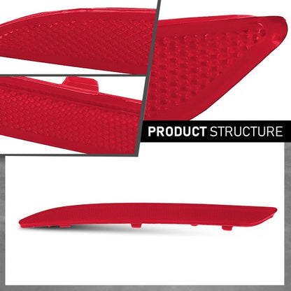 Solid Spare Fit For Mercedes-Benz A S GLE Class W222 W166 AMG Rear Bumper Reflector Left