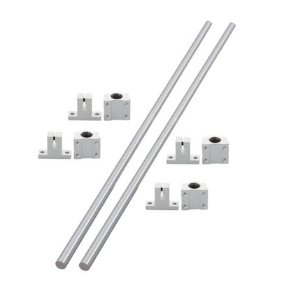 Solid Spare 2pcs 8x400mm Linear Shafts with 4 SCS8UU Bearings & 4 SK8 Supports