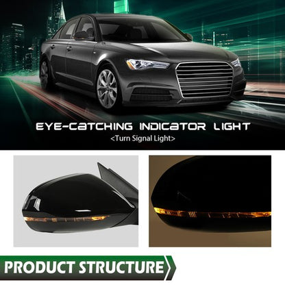 Solid Spare Side Mirror Fit For 2012-2018 Audi A6, A6 Quattro, S6 Passenger Right Side RH