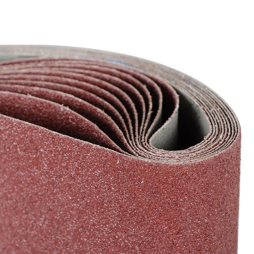 Solid Spare 4" X 24", 36-GRIT, PREMIUM A/O, X-WEIGHT SANDING BELTS 10 - PACK