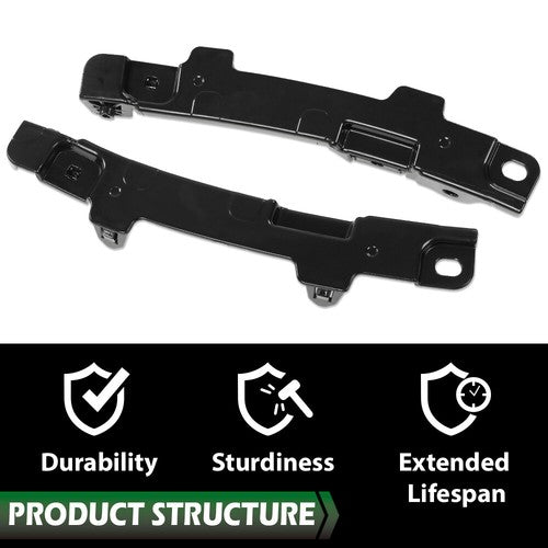 Solid Spare Fit For 14-19 Toyota Highlander Front Bumper Retainer Support Left+Right