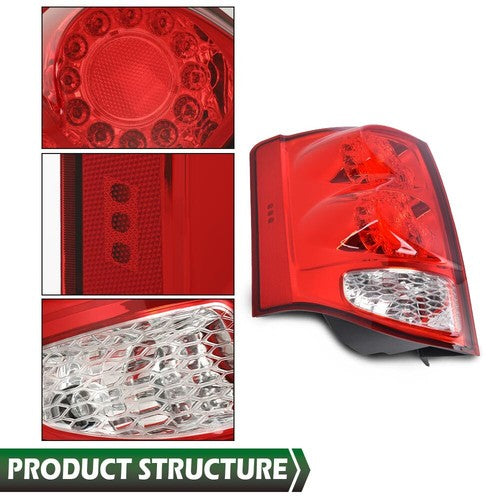 Solid Spare Fit For 2011-2020 Dodge Grand Caravan LED Tail Lights Lamp Driver&Passenger Side