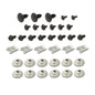 Solid Spare Fit For 81-87 Buick Regal Front+Rear Bumper Filler Hardware Screw Install Kit