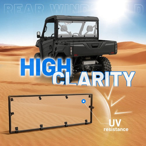 Solid Spare Clear Rear Windshield Back Window for CFMOTO UFORCE 1000 2019-25 1000XL 2022-25