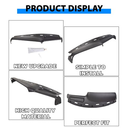 Solid Spare For 94-97 Dodge Ram 1500 2500 Dash Cover Cap Molded Dashboard Overlay Black pad