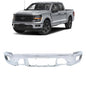 Solid Spare Front Bumper Assembly Chrome High Quality Steel Suit For Ford F-150 2024 2025
