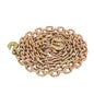 Solid Spare Binder Transport Chain G80 Steel 7100Lbs Tow Chain 3/8In × 20FT With Grab Hooks