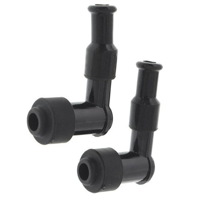 Solid Spare 2×Spark Plug Boot Cap Cover Resistor LB05F 90 Degree ATV Motorcycle Snow