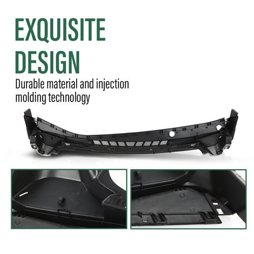Solid Spare Fit For 14-2016 Hyundai Elantra Cowl Top Panel Vent Windshield Wiper Motor Cover