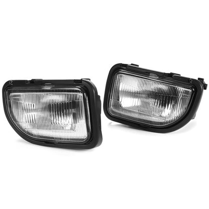 Solid Spare Front Bumper Driving Fog Lights Lamp Kit Clear For Toyota MR2 91 92-1995 W/Bulbs