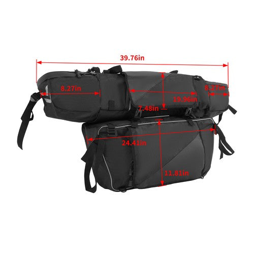 Solid Spare For Polaris RZR XP 4 1000/900 2014-23 UTV Rear Cargo Storage Bag Combination Bag