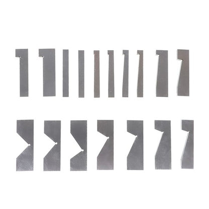 Solid Spare 17 Pcs Hardened Steel Precision Angle Block 1/4 to 45 Degree Set W/Case