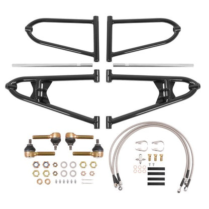 Solid Spare For Yamaha YFZ450 LE SE 2004-2005 Adjustable Front A Arms W/ Brake Lines Clamps