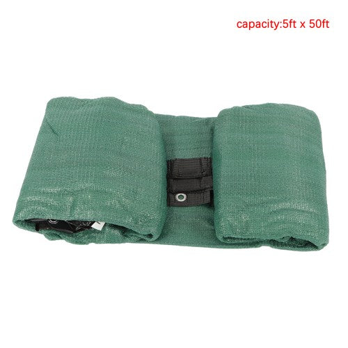 Solid Spare Garden Privacy Fence Heavy Duty 5FT x 50FT Barrier Net With Zip Ties Dark Green