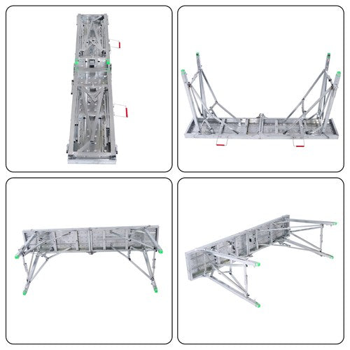 Solid Spare 1.6m Portable Folding Scaffolding Platform Work Bench Scaffold Step Ladder