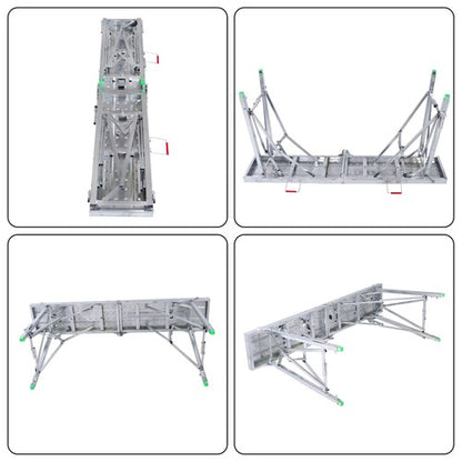 Solid Spare 1.6m Portable Folding Scaffolding Platform Work Bench Scaffold Step Ladder