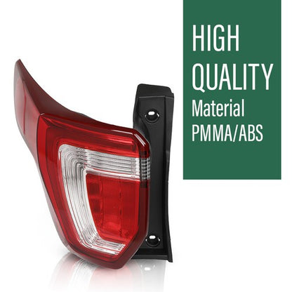Solid Spare Tail Lights Fit For 16-19 Ford Explorer Rear Brake Parking Lamps w/o Harness