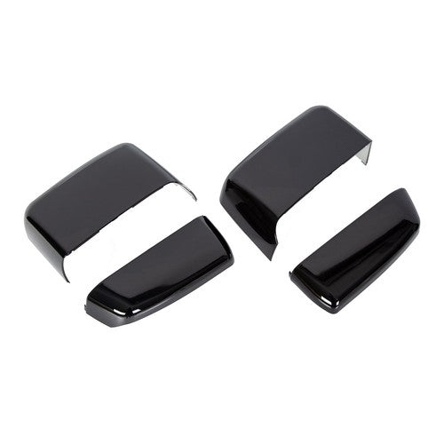 Solid Spare Fits For Chevy Silverado GMC Sierra 2014-2019 Gloss Black Tow Mirror Cap Cover