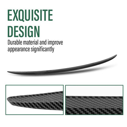 Solid Spare Rear Trunk Spoiler Wing Carbon Look Fit For 2007-2013 BMW 3 Series E92 M3 Style