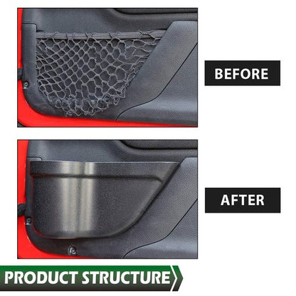 Solid Spare Front Door Pocket Storage Organizer Box Fit For 2011-2018 Jeep Wrangler JK JKU