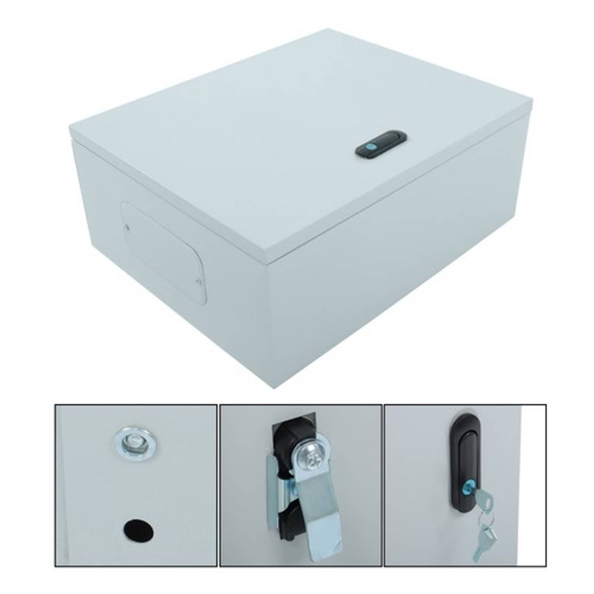 Solid Spare Outdoor Electrical Box, Steel Junction Box 20 x 16 x 8'', NEMA 4X Waterproof
