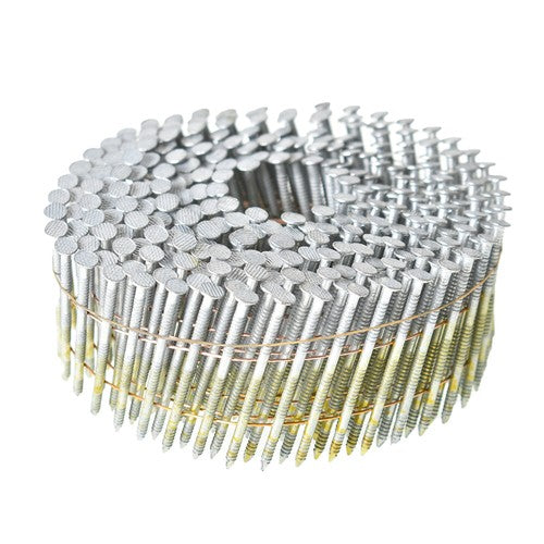 Solid Spare 3600Pcs Siding Nails 1-3/4" x 0.092"Collated Wire Coil Full Round Head 15 Degree