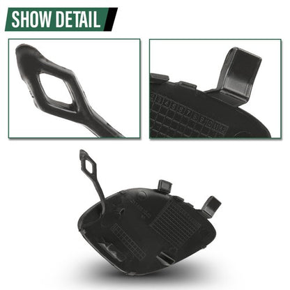 Solid Spare Fit For 17-20 Mercedes Benz E300 E350 E400 E450 Front Bumper Tow Hook Eye Cover
