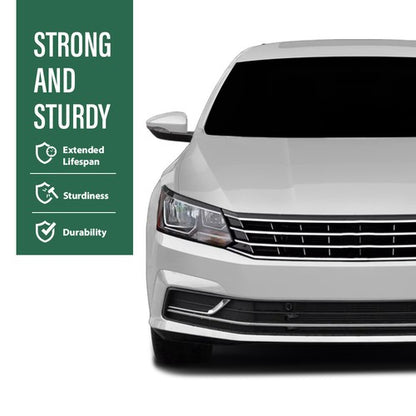 Solid Spare Fit For 2016-2019 VW Passat Front Bumper Lower Grille W/chrome w/ Sensor Hole