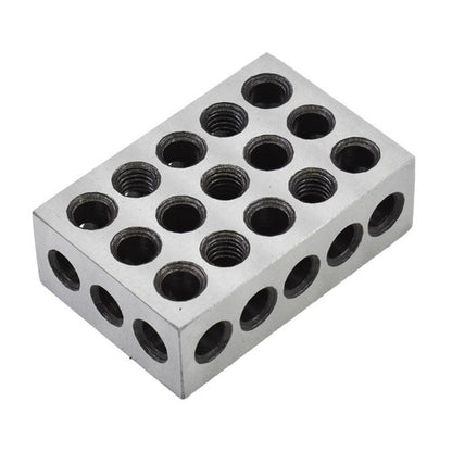 Solid Spare 1 Matched Pair 1-2-3 Blocks 23 Holes .0002" Machinist 123 Jig Ultra Precision