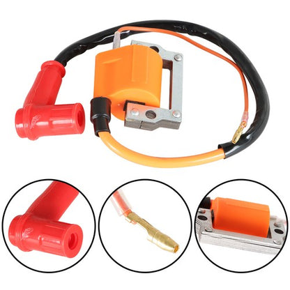 Solid Spare Fit For Yamaha G1 Gas 2 Cycle Golf Cart 79-86 Ignition Coil CDI Box & Spark Plug