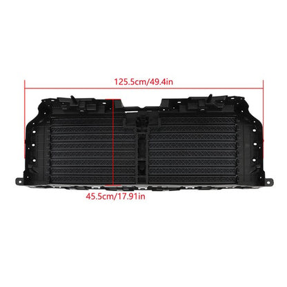 Solid Spare ML3Z-8475-A For 21-22 Ford F-150 Radiator Upper+Lower Grille Shutter W/O Motor