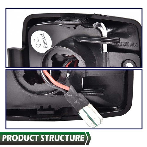 Solid Spare Fit For 05-2015 Toyota Tacoma/00-13 Tundra LED Rear Bumper License Plate Lights