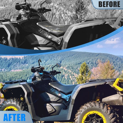 Solid Spare All Weather Black PVC Seat Covers For Can Am Outlander Max 450 500 650 800R 1000
