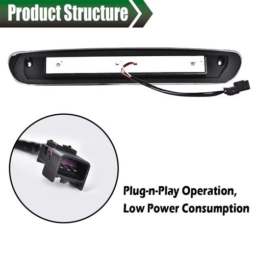 Solid Spare Fit For 07-14 Chevy Silverado/GMC Sierra LED Third Brake Light Cargo Lamp