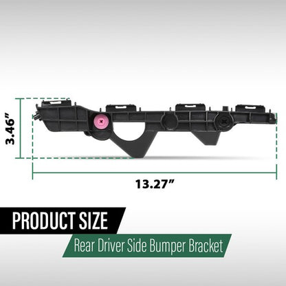 Solid Spare Fit For 2016-2018 Toyota RAV4 Rear Bumper Retainer Bracket Left Side TO1142121