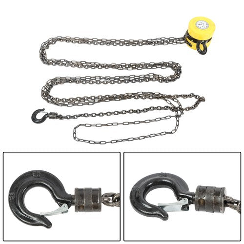Solid Spare 1 Ton/2200lbs 15Ft / 4.5M Hand Chain Hoist Lift G60 Manual Hand Chain Block