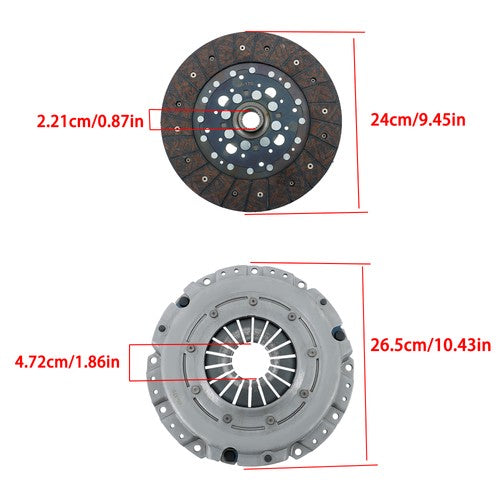 Solid Spare 05-170 Automotive Clutch Kit w/Kit Lube Pack For Hyundai Santa Fe 2010 2011-12
