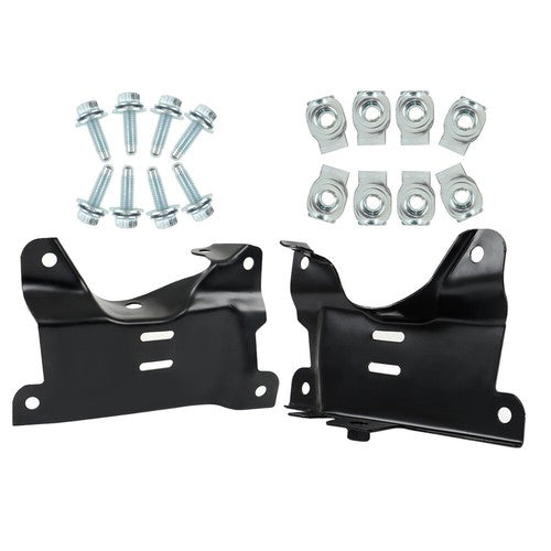 Solid Spare For 2007-2010 Chevy Silverado 2500HD 3500HD Front Bumper Bracket Compatible 2PCS