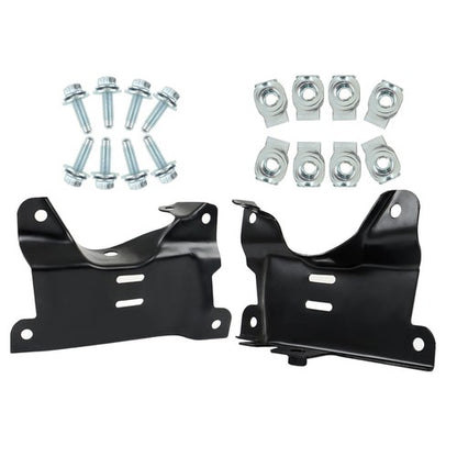 Solid Spare For 2007-2010 Chevy Silverado 2500HD 3500HD Front Bumper Bracket Compatible 2PCS