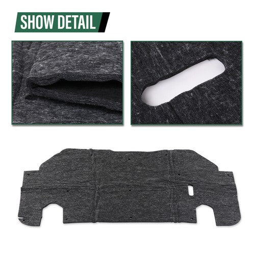 Solid Spare Fit For 1993-1997 Ford Ranger Hood Insulation Pad Heat Blanket & Clips