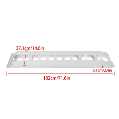 Solid Spare 2Pcs 72 × 14 Aluminum Truck Car Auto Trailer Ramps Hook ends knife foot 6500LBS