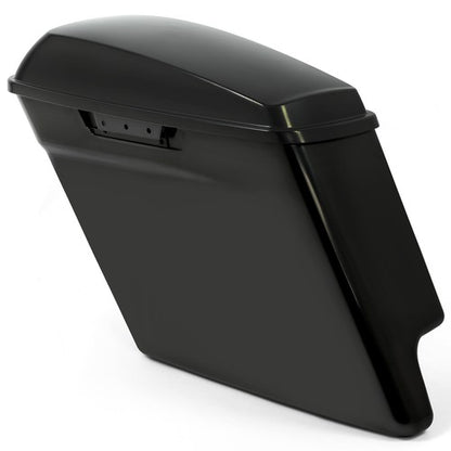 Solid Spare 5" Stretched Extended Hard Saddle bags For Harley Touring 14-24 Road King Glide