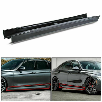 Solid Spare For 12-18 F80 M3 STYLE SIDE SKIRTS ROCKER PANEL FOR BMW F30 F31 3 SERIES SEDAN