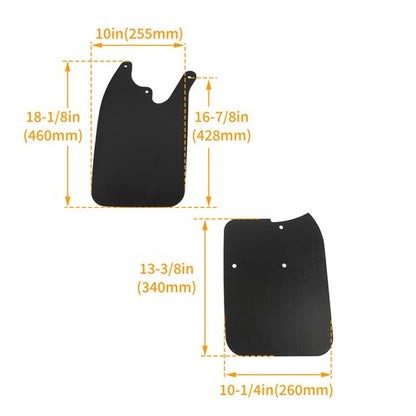 Solid Spare Mud Guards Flaps For Tacoma 4x4 Prerunner 1995-2004 W/ Flares
