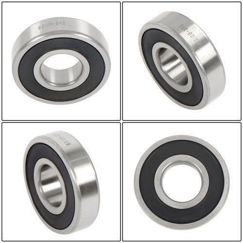 Solid Spare 4Pcs 63/28-2RS Bearings 28×68×18mm Double Rubber Seals Deep Groove Ball Bearing