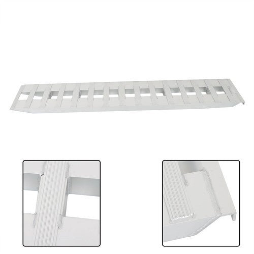Solid Spare 84"×14" Aluminum Ramps Car Trailer Truck 1 Pair Ramps 6063 Aluminum 6000Lbs
