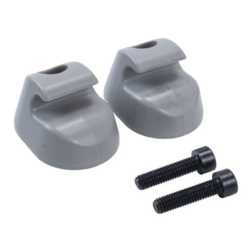 2PCS Gray Sun Visor Clip Set Interior-Bone Compatible with Kenworth Peterbilt