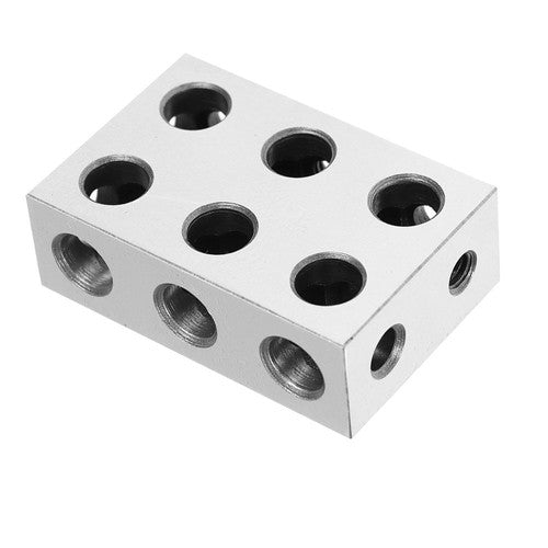 Solid Spare 1-2-3 123 Blocks With 11 Holes Precision 0.0002" Hardened Steel