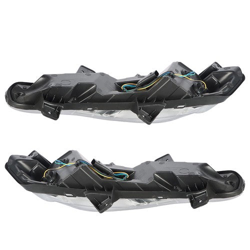 Solid Spare For Chevy Malibu 2019-2022 Bumper Turn Signal Lights W/LED DRL Fog Lamps RH&LH