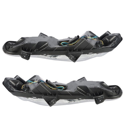 Solid Spare For Chevy Malibu 2019-2022 Bumper Turn Signal Lights W/LED DRL Fog Lamps RH&LH